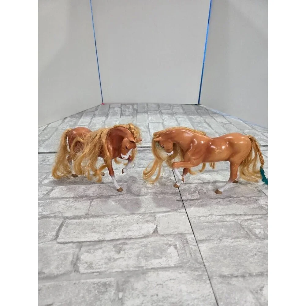 Vintage‎ Set Breyer Reeves Tan Horses Brushable Hair 1995 Plus Palomino Pony
